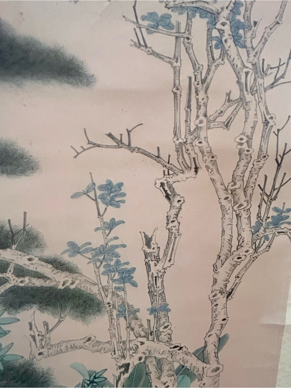 Vintage Chinese Scroll Painting - Gathering of Scholars - 68x21.5" - Picture 4 of 14